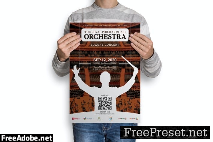 Orchestra : Music Event Poster PETB3R