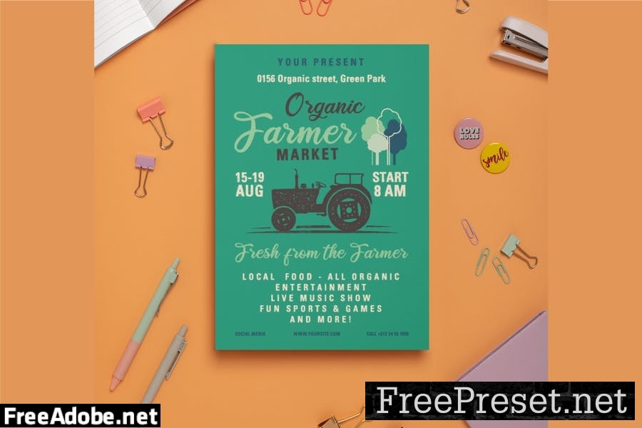 Organic Farmer Market Flyer