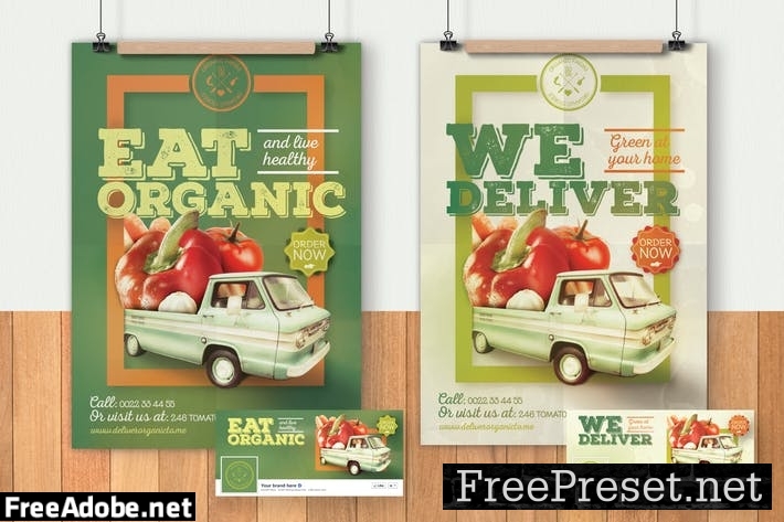 Organic Food Flyer & Poster ZPGUPD