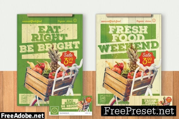 Organic Food Flyer & Poster Q5WA3J