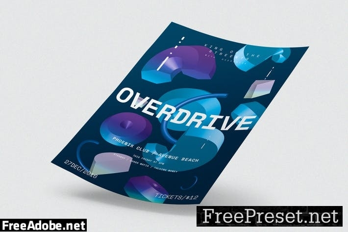 Overdrive Poster / Flyer D6B33G