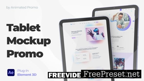 Website Promo On Macbook Device - Animated Mockup, After Effects Project  Files