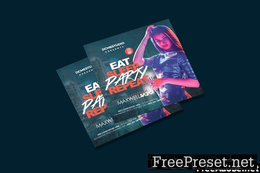 Party Square Flyer & Insta Post