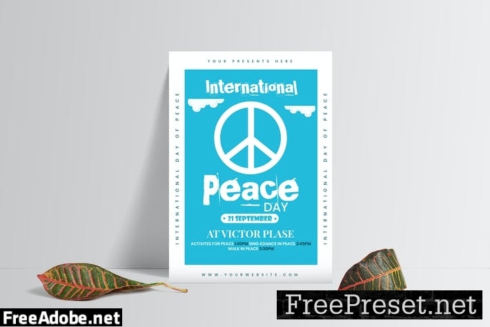 Peace Day Flyer Template YQRQ6EY