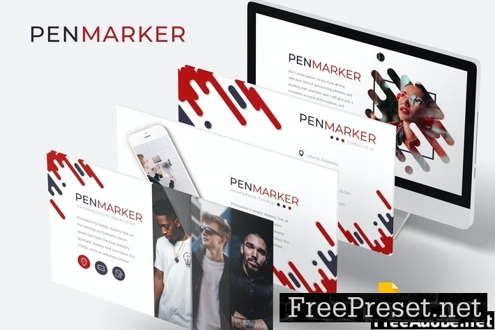 Penmarker - Google Slides Template E57Z2H