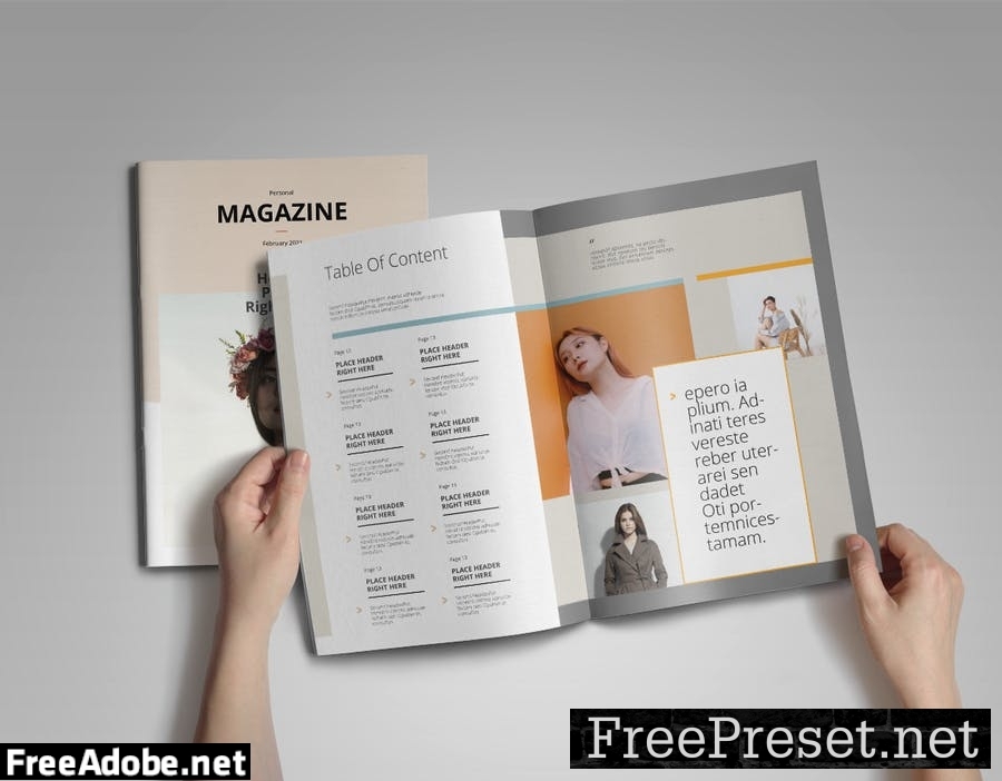 Personal | Magazine Template UDYBJU8