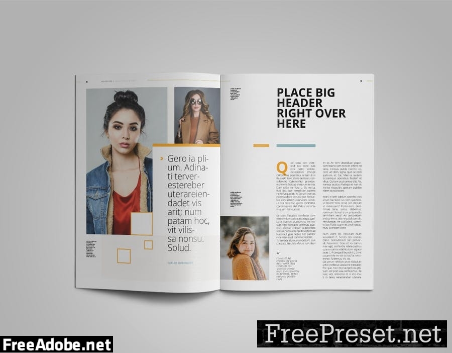 Personal | Magazine Template UDYBJU8