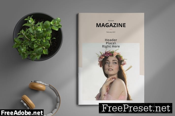 Personal | Magazine Template UDYBJU8