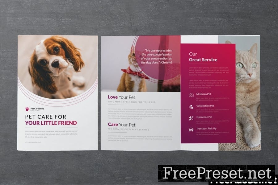 Pet Care Bifold Brochure MY4GBFJ