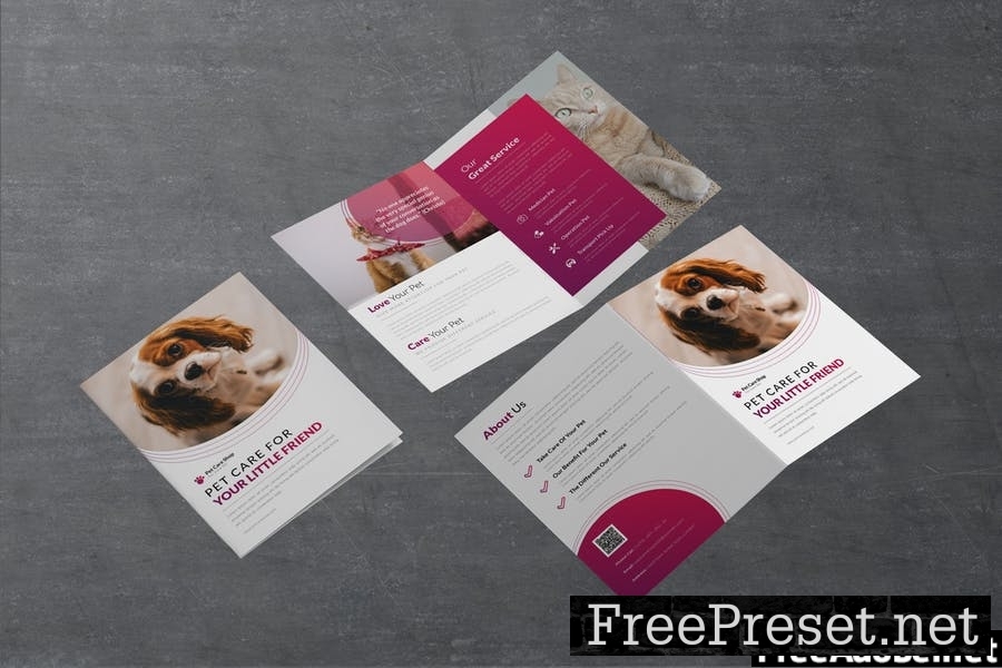 Pet Care Bifold Brochure MY4GBFJ