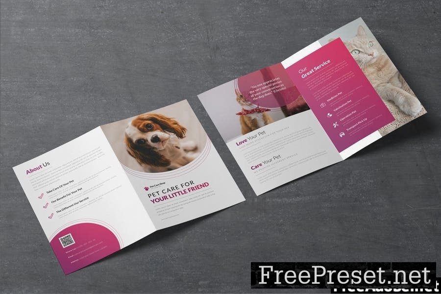 Pet Care Bifold Brochure MY4GBFJ