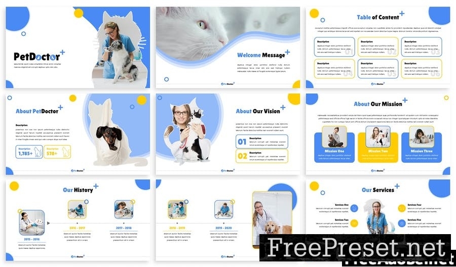 PetDoctor - Animals Google Slides Template