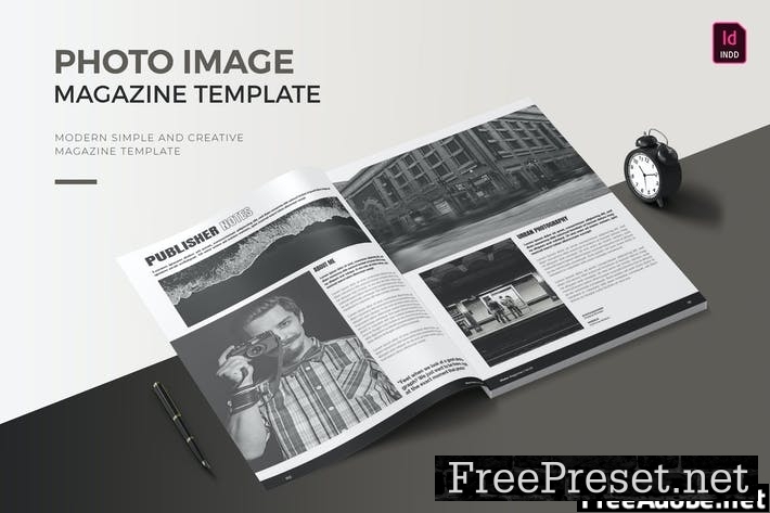 Photo Image | Magazine Template 5C37UE6