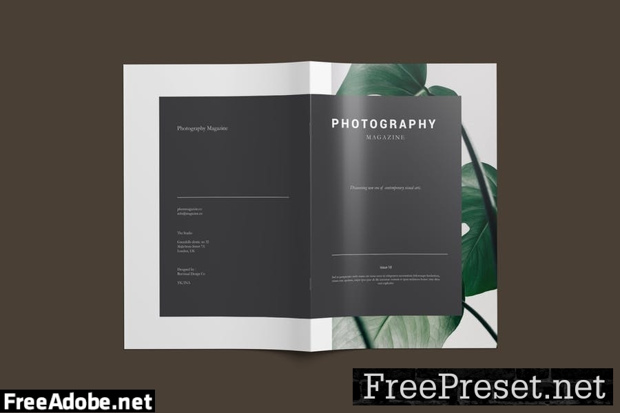 Photography Magazine Template 7F9J7XA