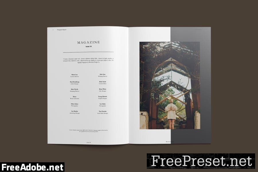 Photography Magazine Template 7F9J7XA