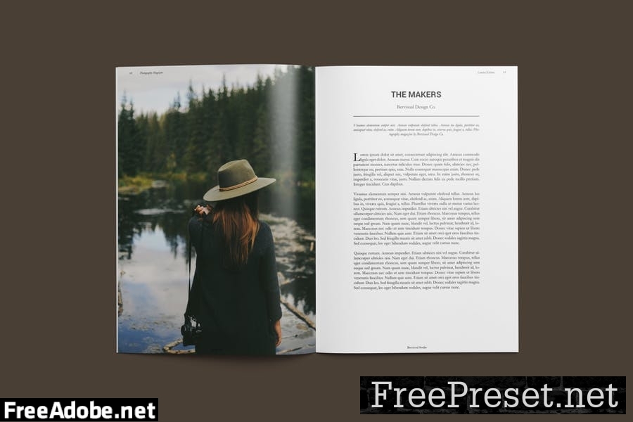 Photography Magazine Template 7F9J7XA