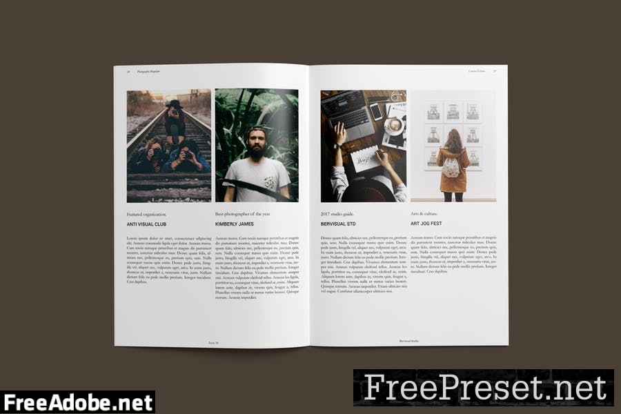 Photography Magazine Template 7F9J7XA