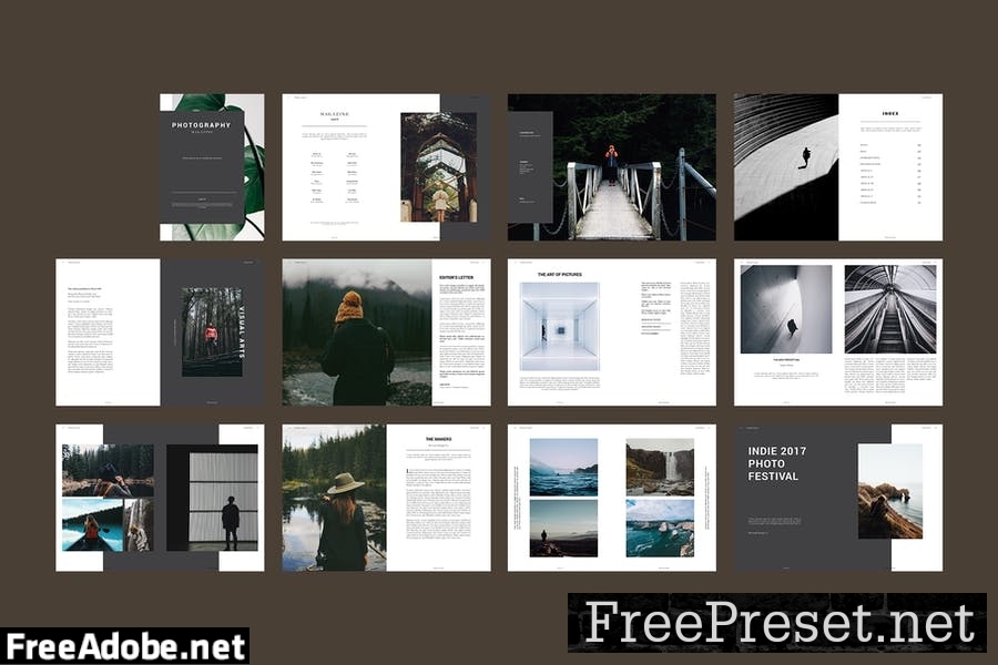 Photography Magazine Template 7F9J7XA