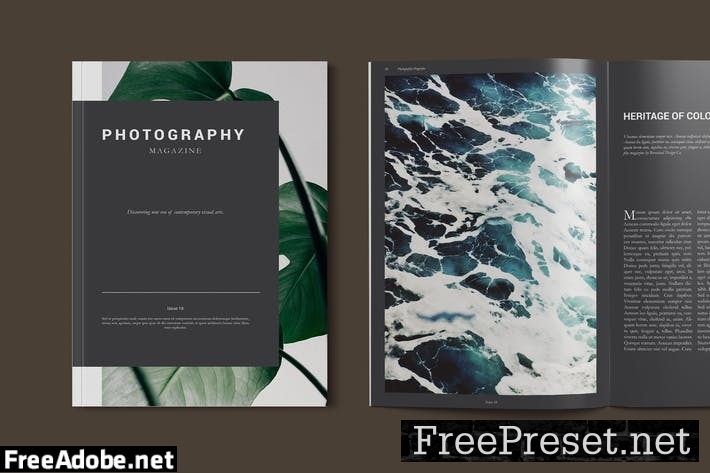 Photography Magazine Template 7F9J7XA