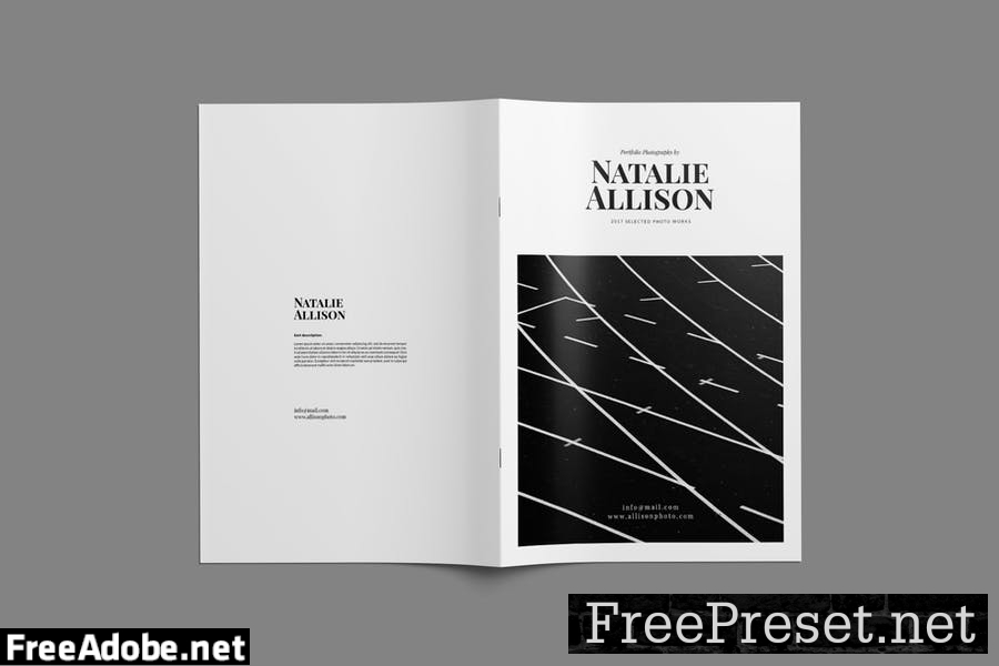 Photography Portfolio Brochure Template 6EWKLE7