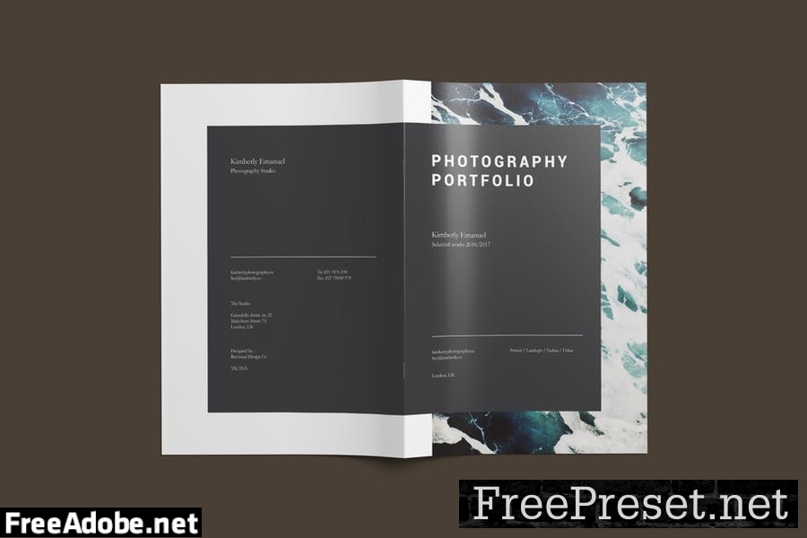 Photography Portfolio Brochure Template BME5GWB