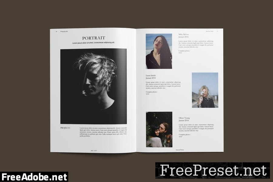 Photography Portfolio Brochure Template BME5GWB