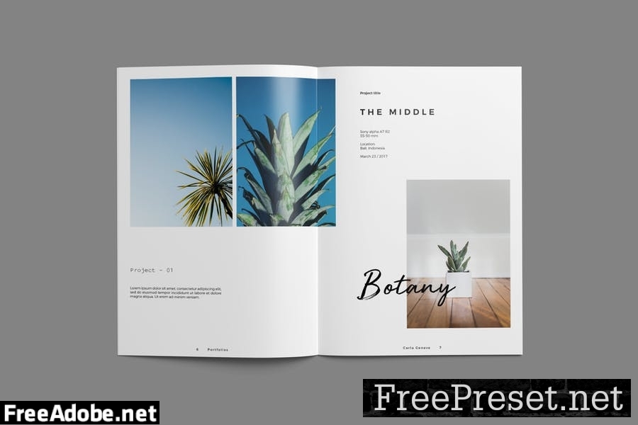 Photography Portfolio Brochure Template E3N43QZ