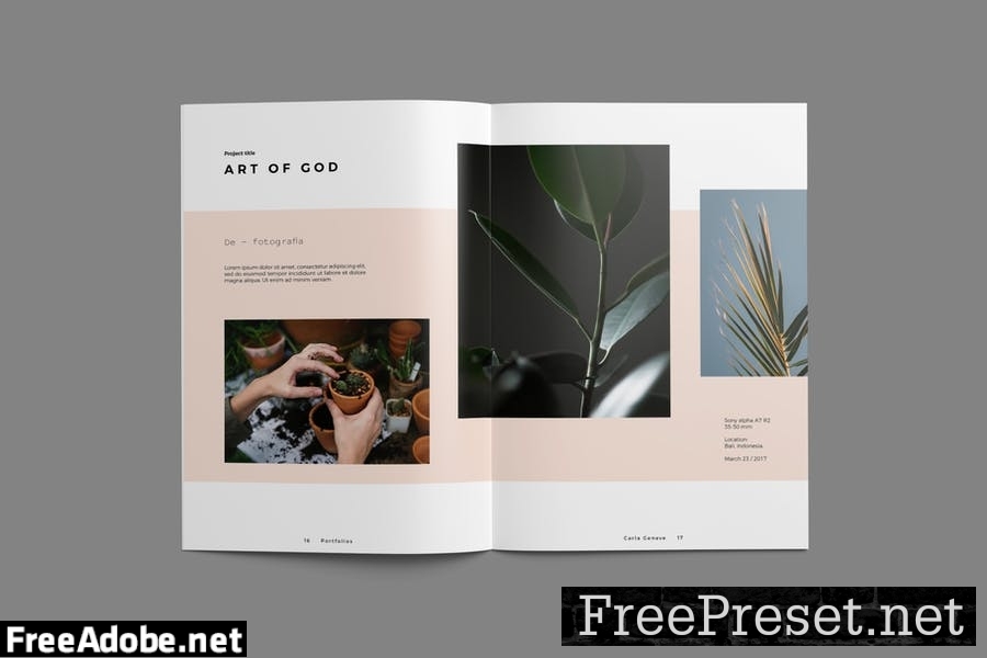 Photography Portfolio Brochure Template E3N43QZ