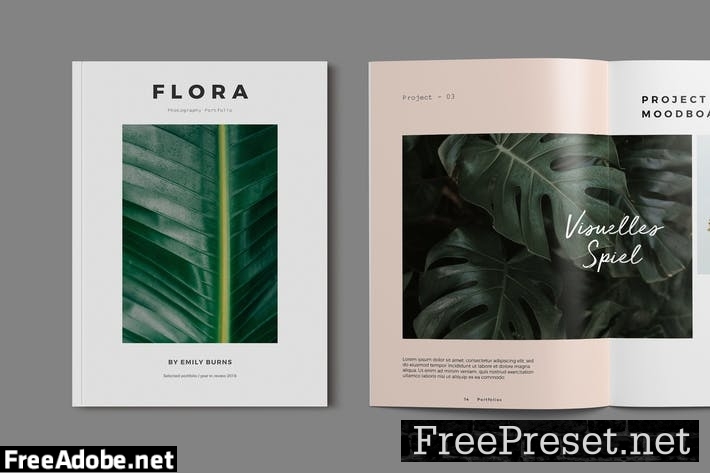 Photography Portfolio Brochure Template E3N43QZ