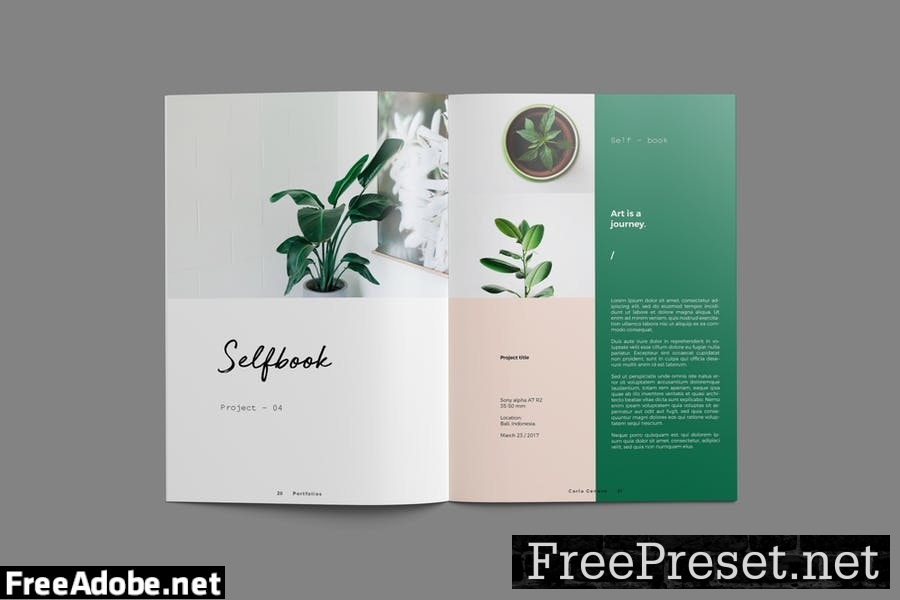 Photography Portfolio Brochure Template J5AXN6W