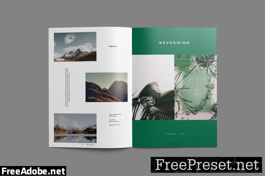 Photography Portfolio Brochure Template J5AXN6W