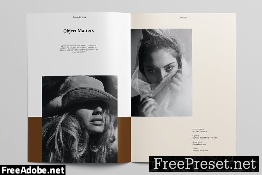 Photography Portfolio Brochure Template KN92NJD