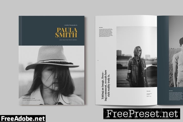 Photography Portfolio Brochure Template A5YLTW5