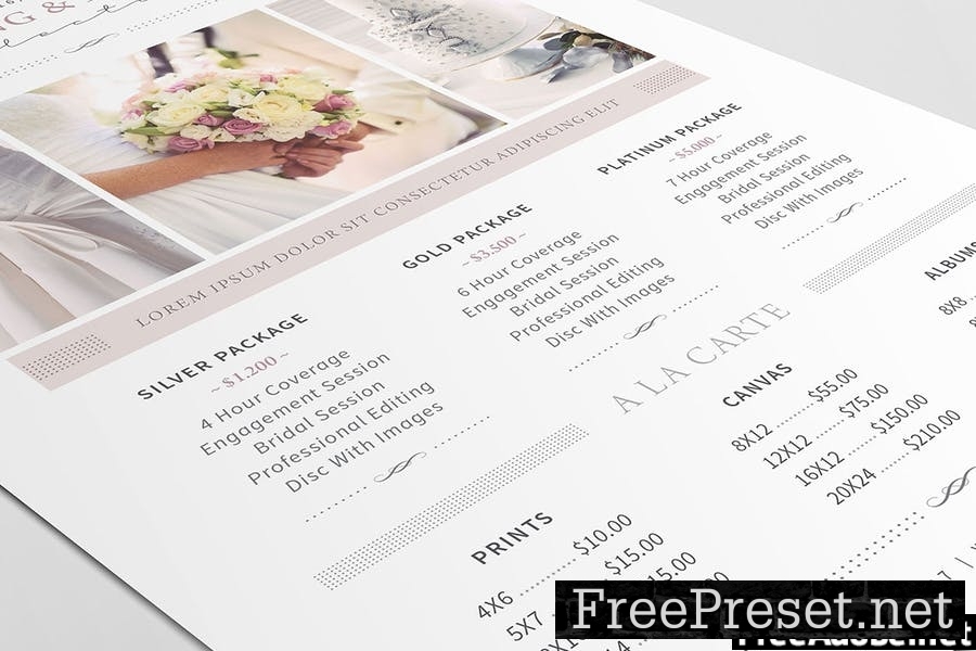 Photography Pricing Guide Template 6WF8QWH