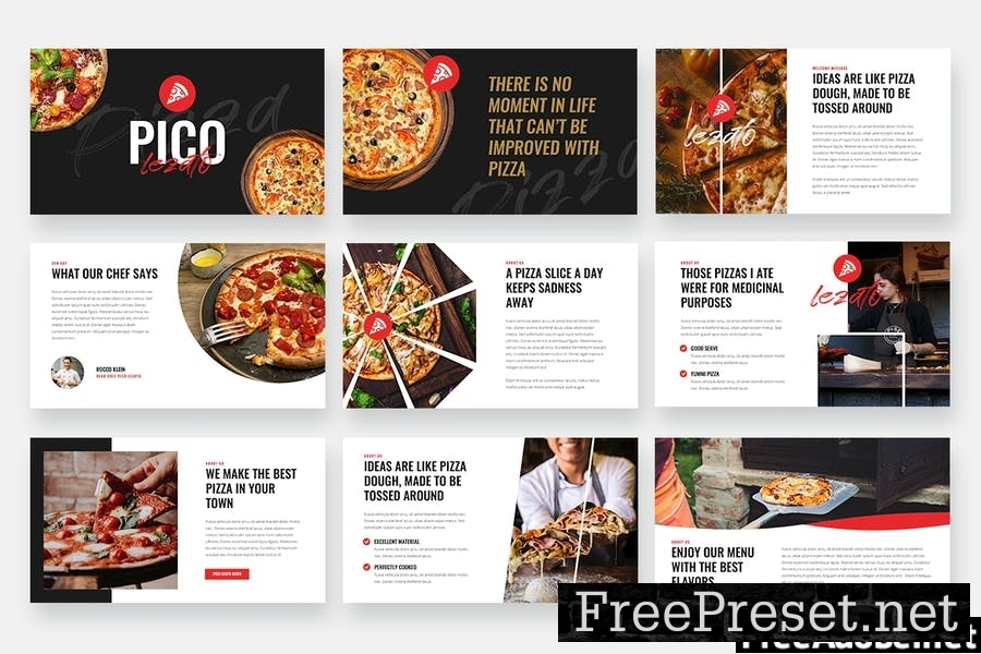 Pico Lezato - Pizza Powerpoint Template