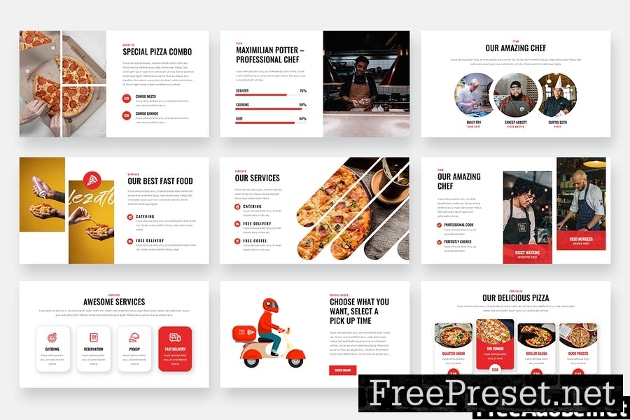 Pico Lezato - Pizza Powerpoint Template