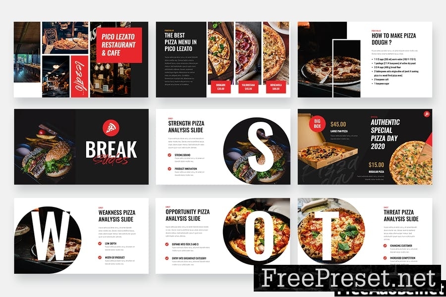 Pico Lezato - Pizza Powerpoint Template