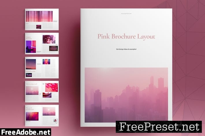 Pink Brochure Layout DUNSVUU