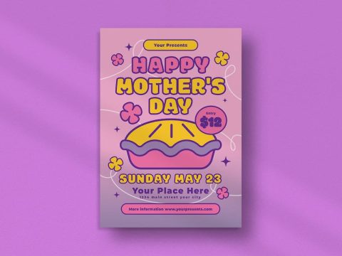 Pink Happy Mother's Day Flyer 2ZEXWGY