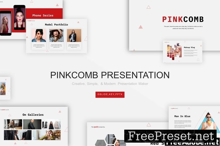 Pinkcomb Presentation Template QJQFMRQ