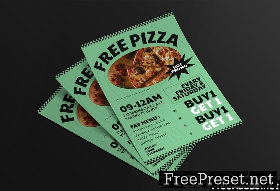 Pizza Delivery Flyer Pack GLYQFJK