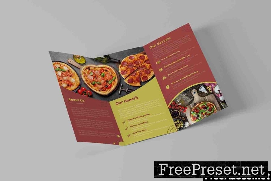 Pizza Food | Trifold Brochure