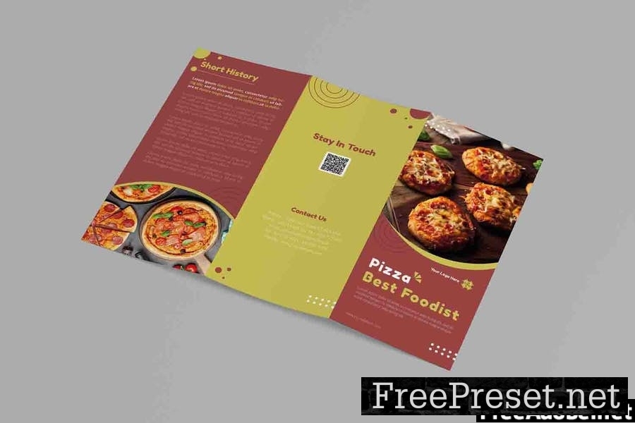 Pizza Food | Trifold Brochure