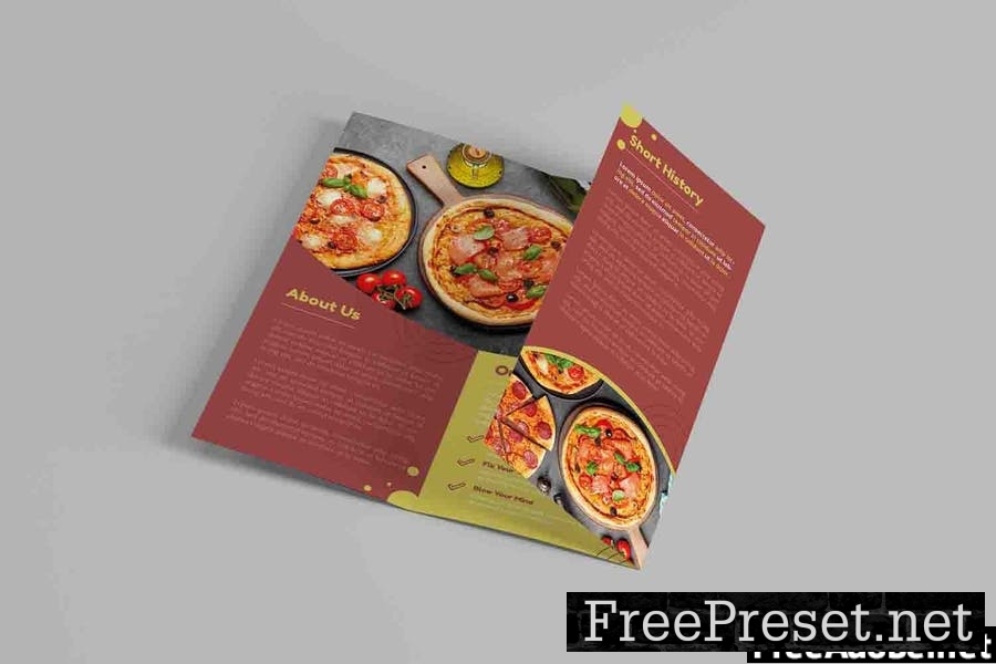 Pizza Food | Trifold Brochure