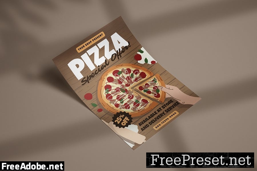 Pizza Shop Sale - Flyer Template