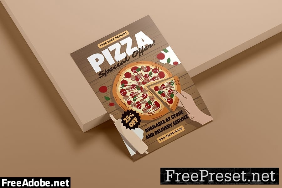 Pizza Shop Sale - Flyer Template