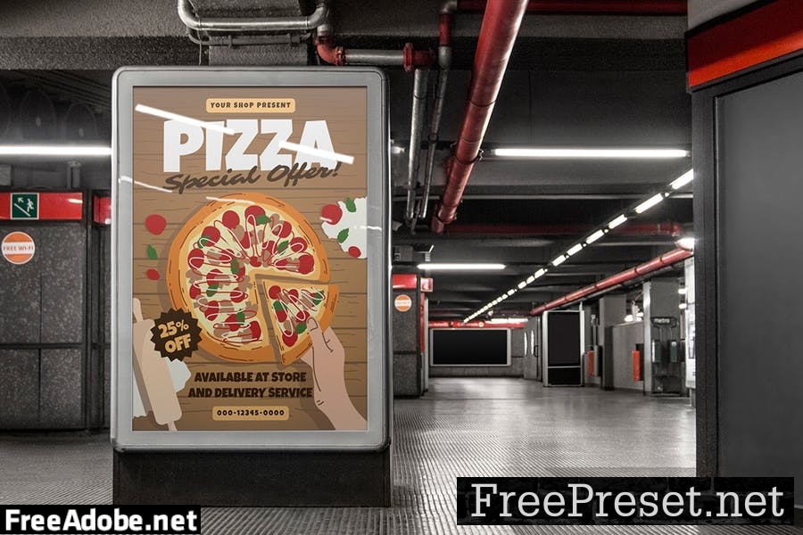 Pizza Shop Sale - Flyer Template