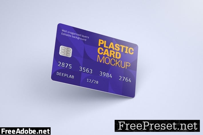 Plastic Card Mockup | Credit Card RBCS6JX