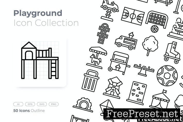 Playground Outline Icon X7XLHDF