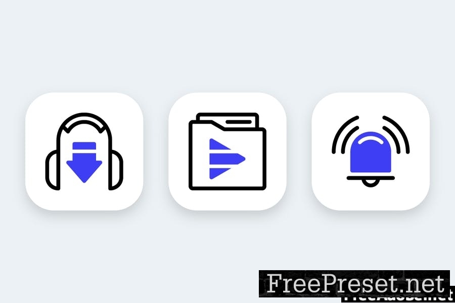 Podcast Icons (Line and Solid)